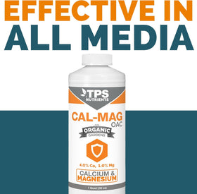 TPS NUTRIENTS Organic Cal-Mag OAC application drops simplify controlled feeding.