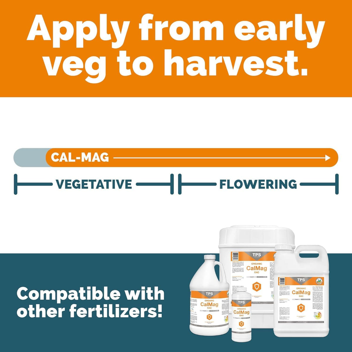 TPS NUTRIENTS Organic Cal-Mag OAC supports indoor and hydroponic setups with healthier foliage.