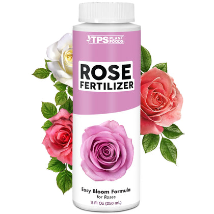 TPS NUTRIENTS rose fertilizer liquid 8oz bottle promotes fuller blooms and vibrant color.