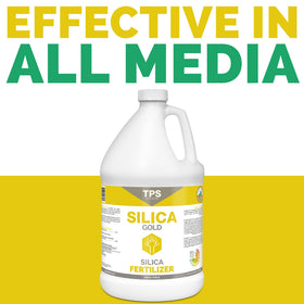 Silica Gold shown in a hydroponics setup as plant-friendly additive