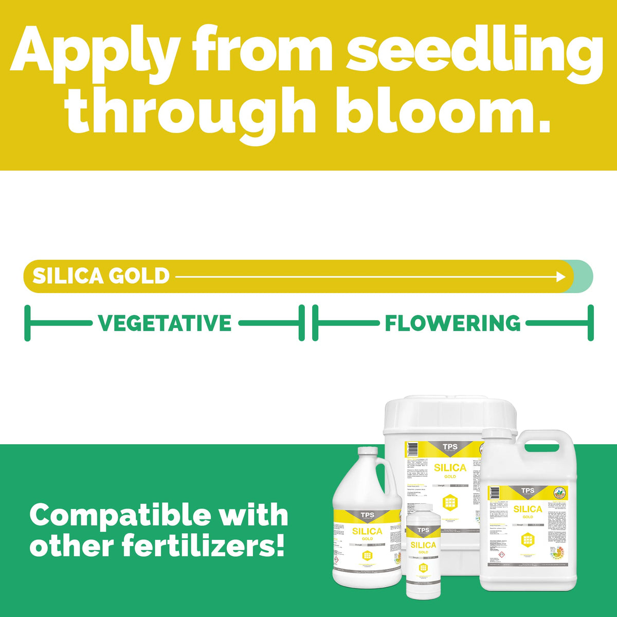 Silica Gold used in soil or garden for healthier plant structure