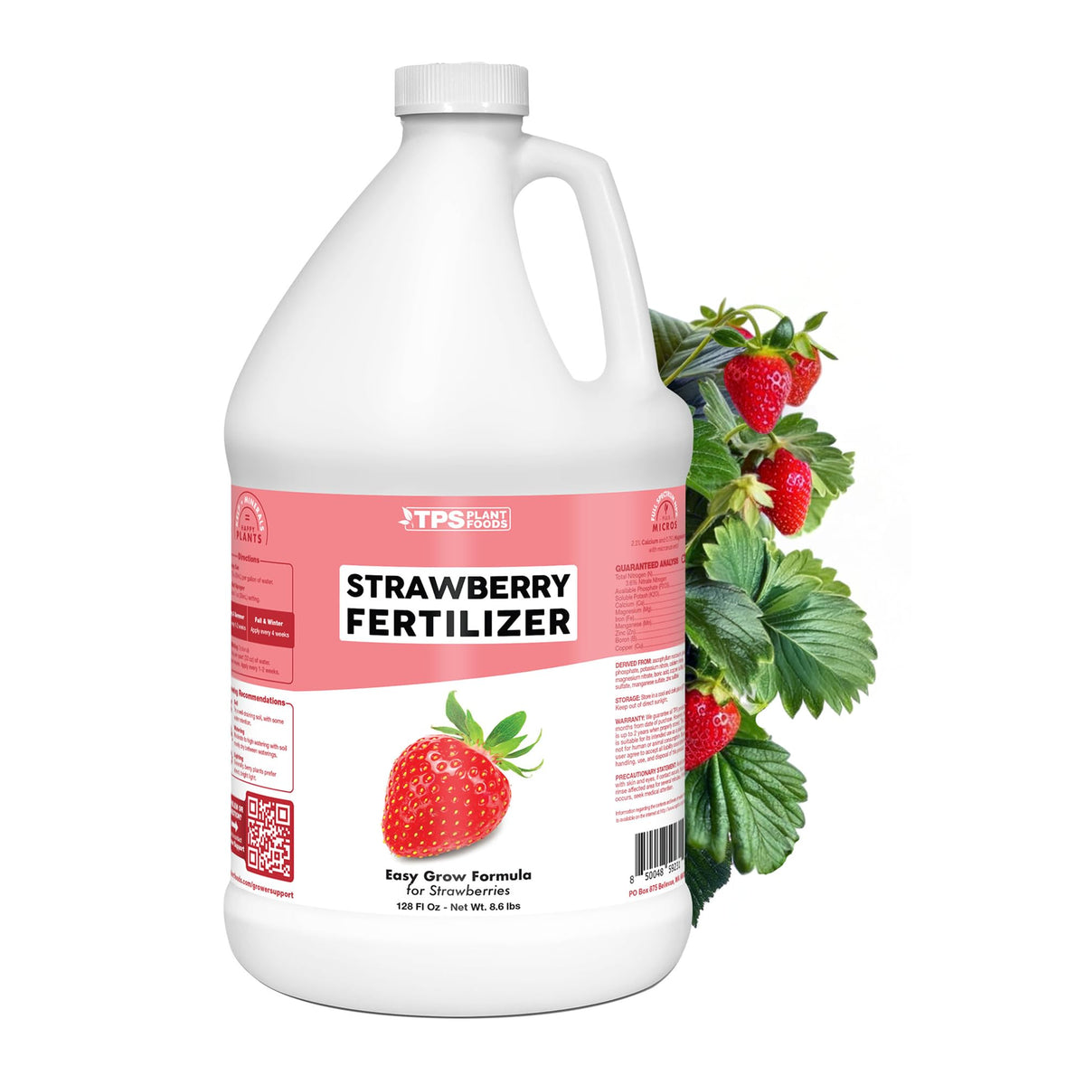 TPS NUTRIENTS Strawberry Fertilizer bottle-application boosts growth and fruiting.