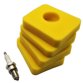 Tpyx 799579 air filter foam close-up for durable lawn mower filtration.