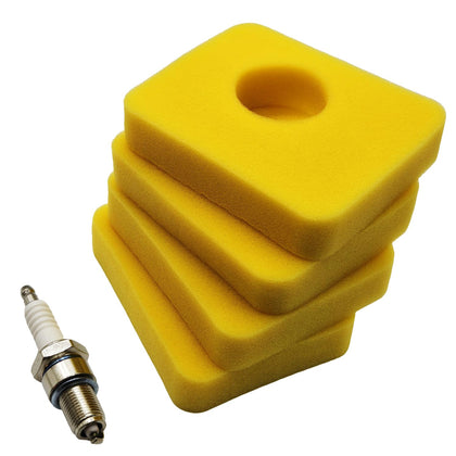 Tpyx 799579 air filter foam close-up for durable lawn mower filtration.