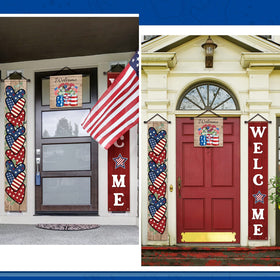 Tradder Memorial Day outdoor banner in vivid patriotic hues