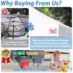 Tradesparker weight bags and stakes secure shelter against wind