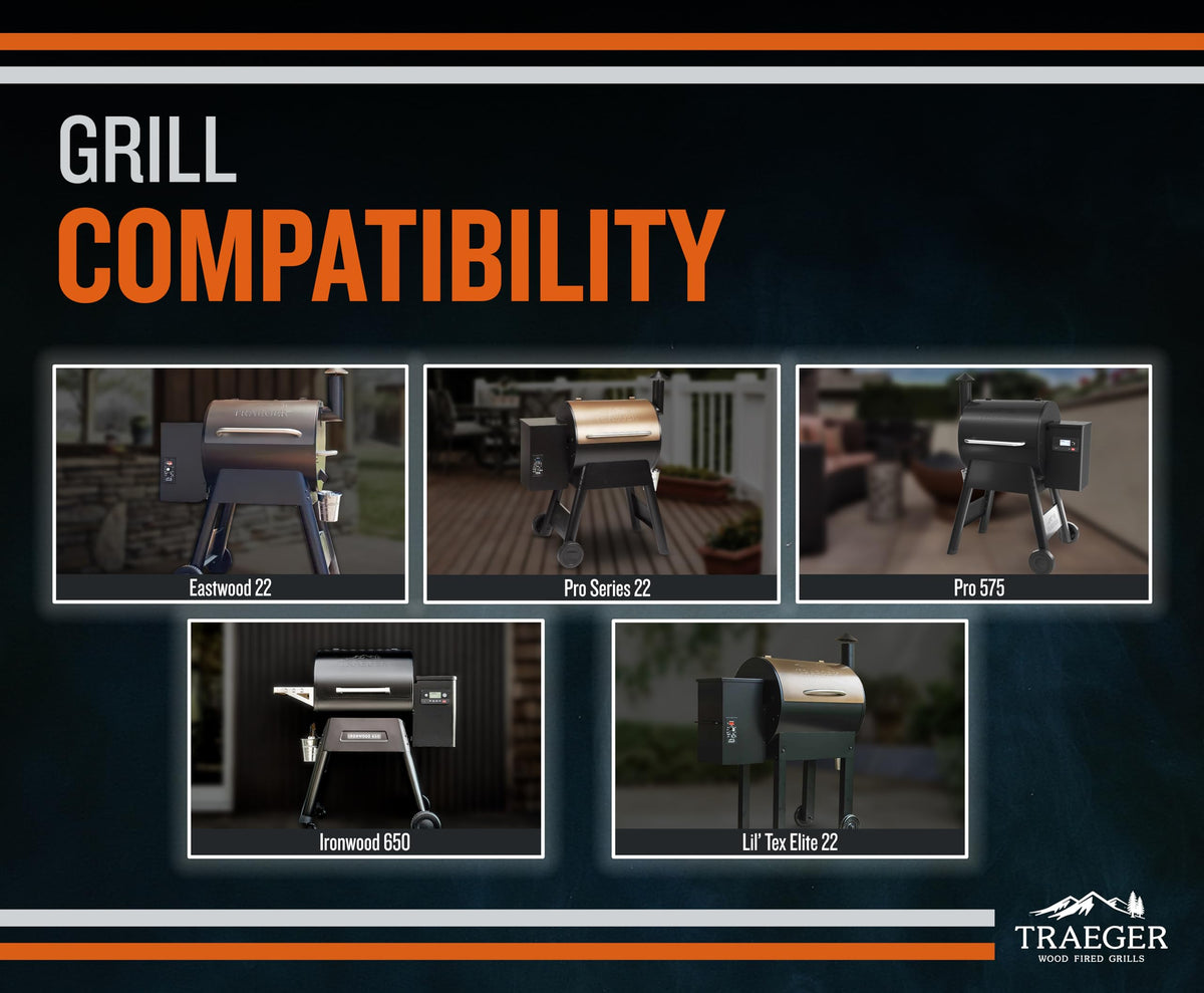 Traeger BAC362 steel construction closeup highlighting durability