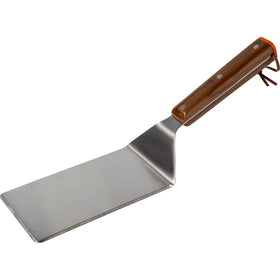 Traeger BAC734 Flat Top Spatula flipping and scraping the grill.