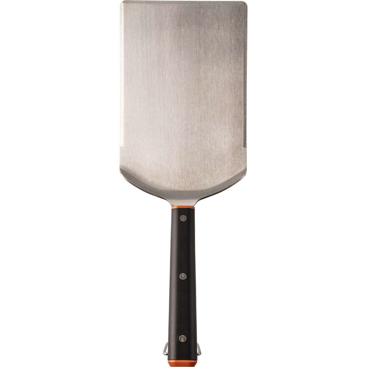 Traeger BAC793 XXL spatula beveled edge enables smooth flipping.