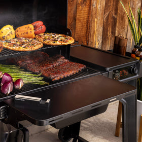 Traeger P A L Front Shelf cold rolled steel shows durable construction