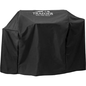 Traeger Silverton 810 cover front view shields the grill from rain and dust