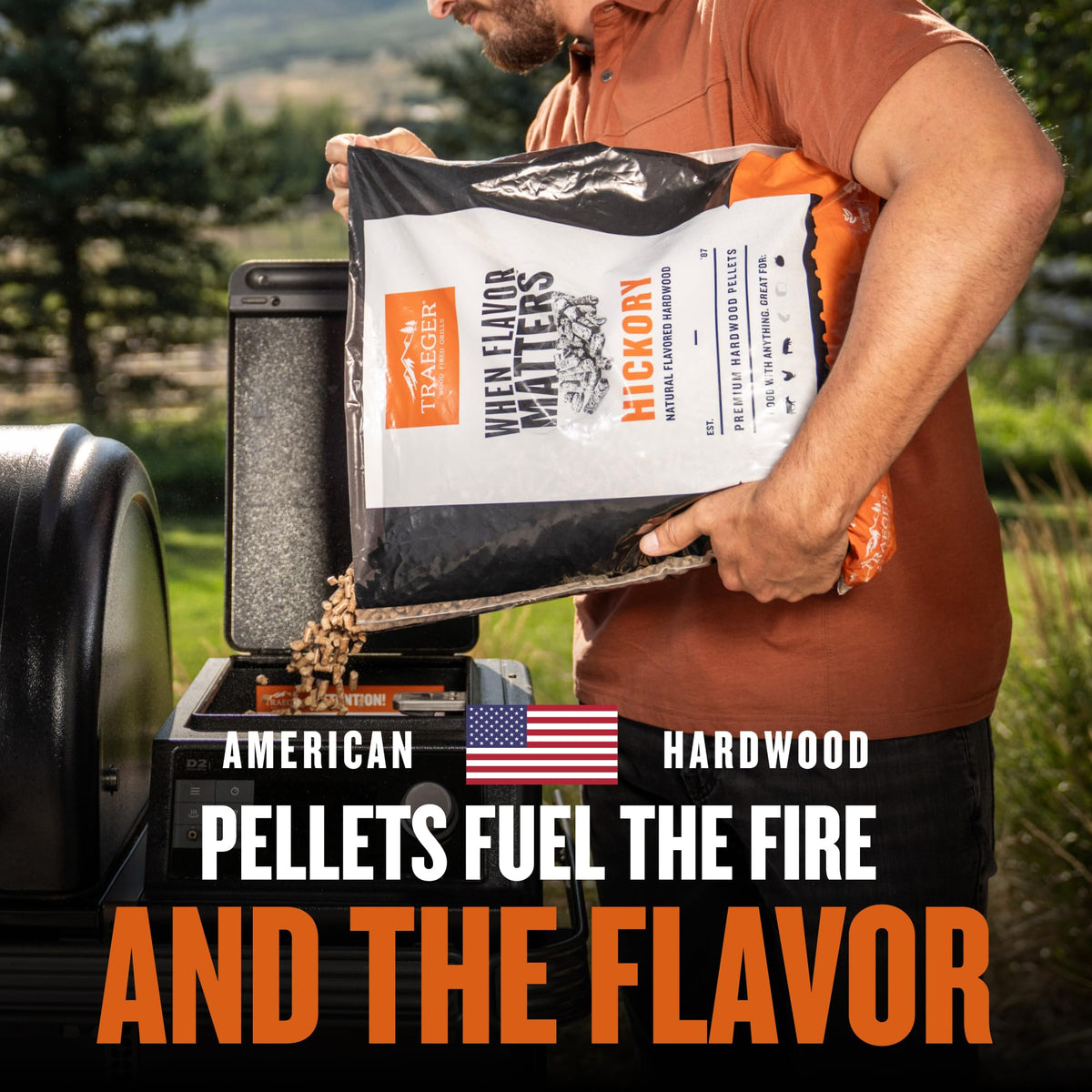 Traeger Woodridge Elite folding side shelf provides extra prep space
