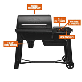 Backyard dining setup ready for gatherings with wood-fired flavor.