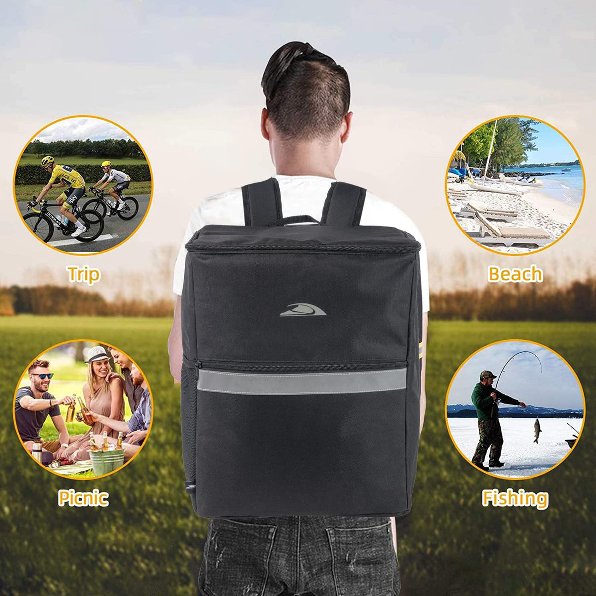 Trail maker leak-proof liner helps secure contents and simplify cleaning.