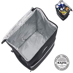 Trail maker backpack with reflective stripes boosts visibility during deliveries.
