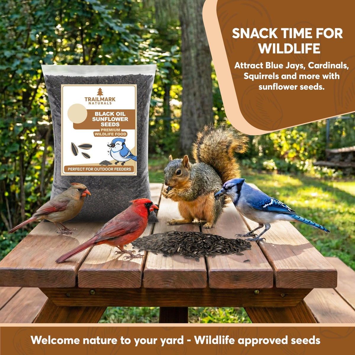 Trailmark Naturals seeds close-up highlighting premium quality