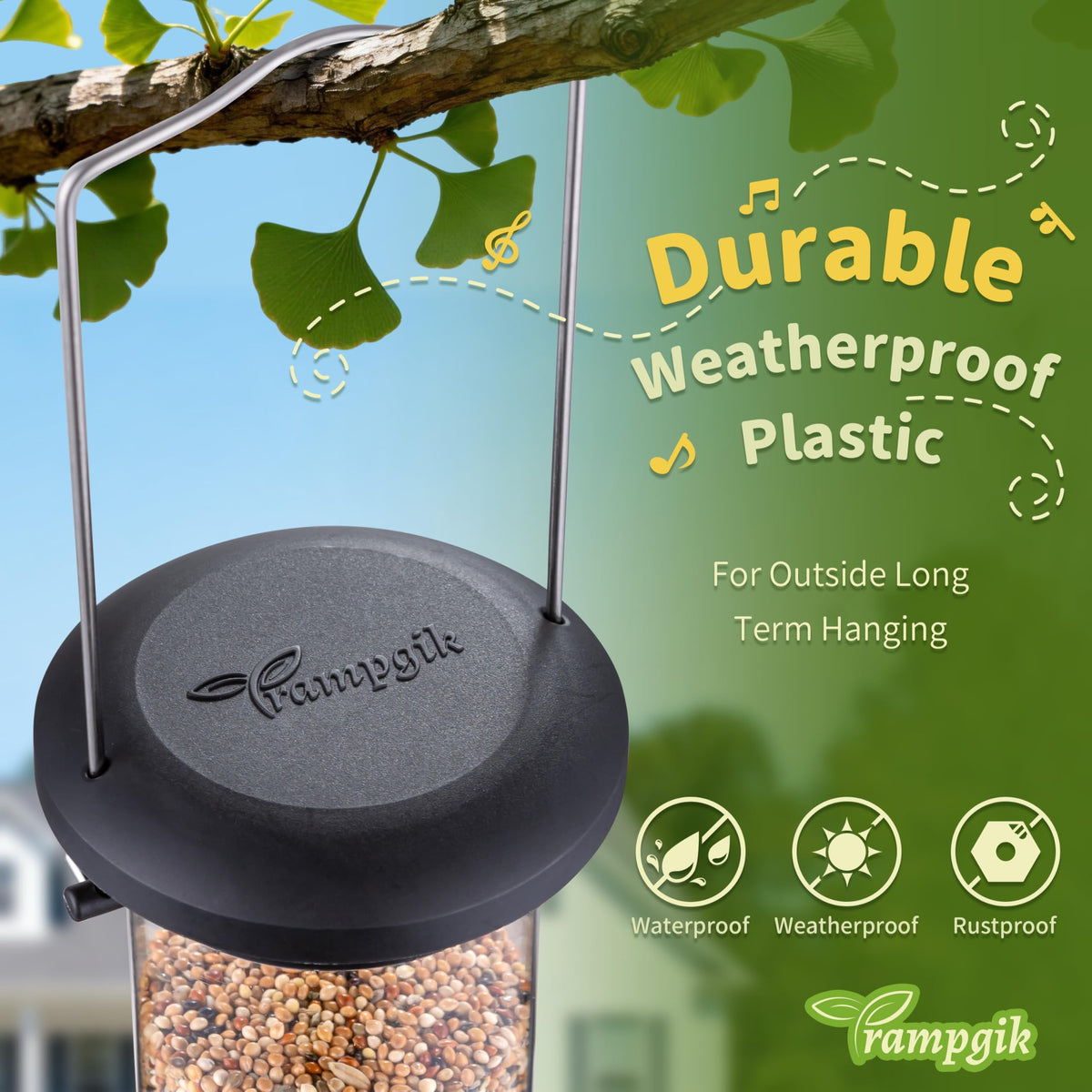 TrampgiK durable plastic for lasting outdoor use