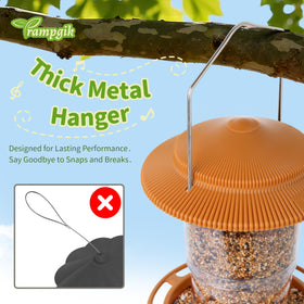 TrampgiK rainproof design prevents water from seeping into seeds.