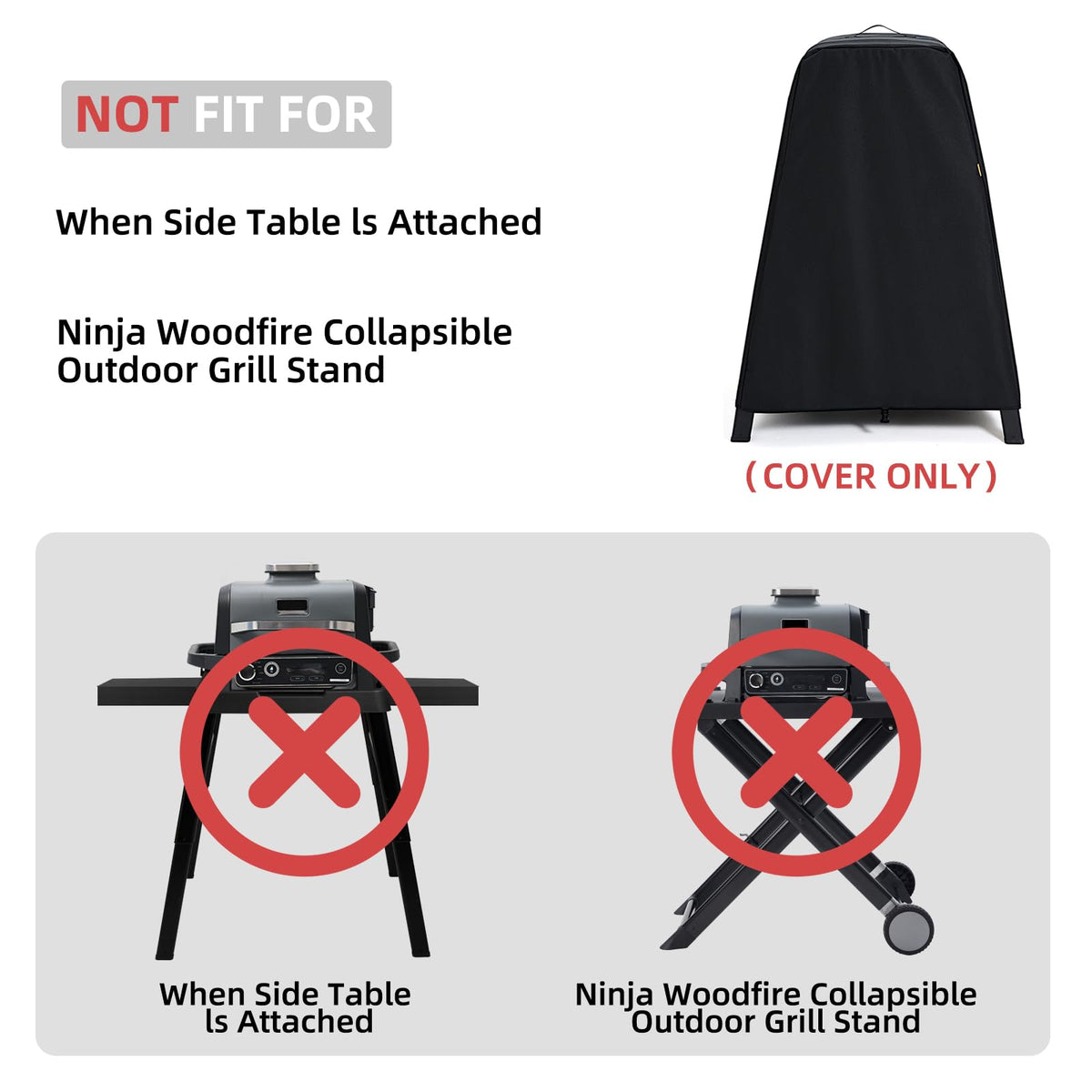 TRAVELIT Ninja Woodfire OO101 MO201 oven cover keeps appliances dry during rain.