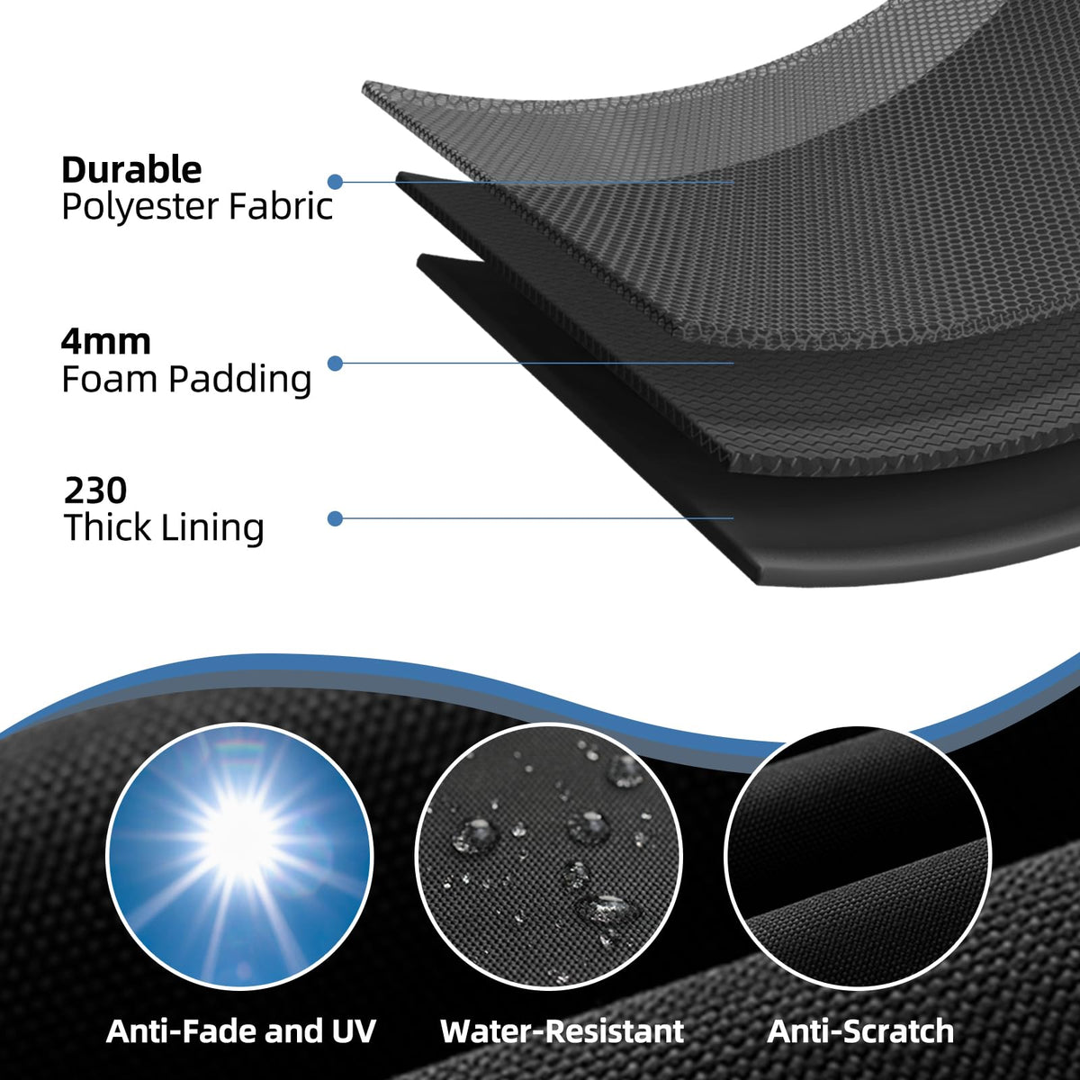 TRAVELIT Ninja Woodfire Pro XL bag interior foam padding provides added protection.
