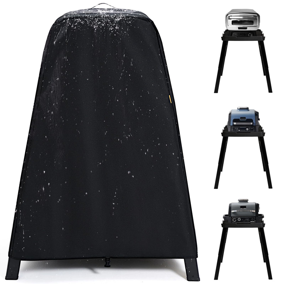 TRAVELIT Ninja XSKUNSTAND waterproof cover overview protects the grill and oven.
