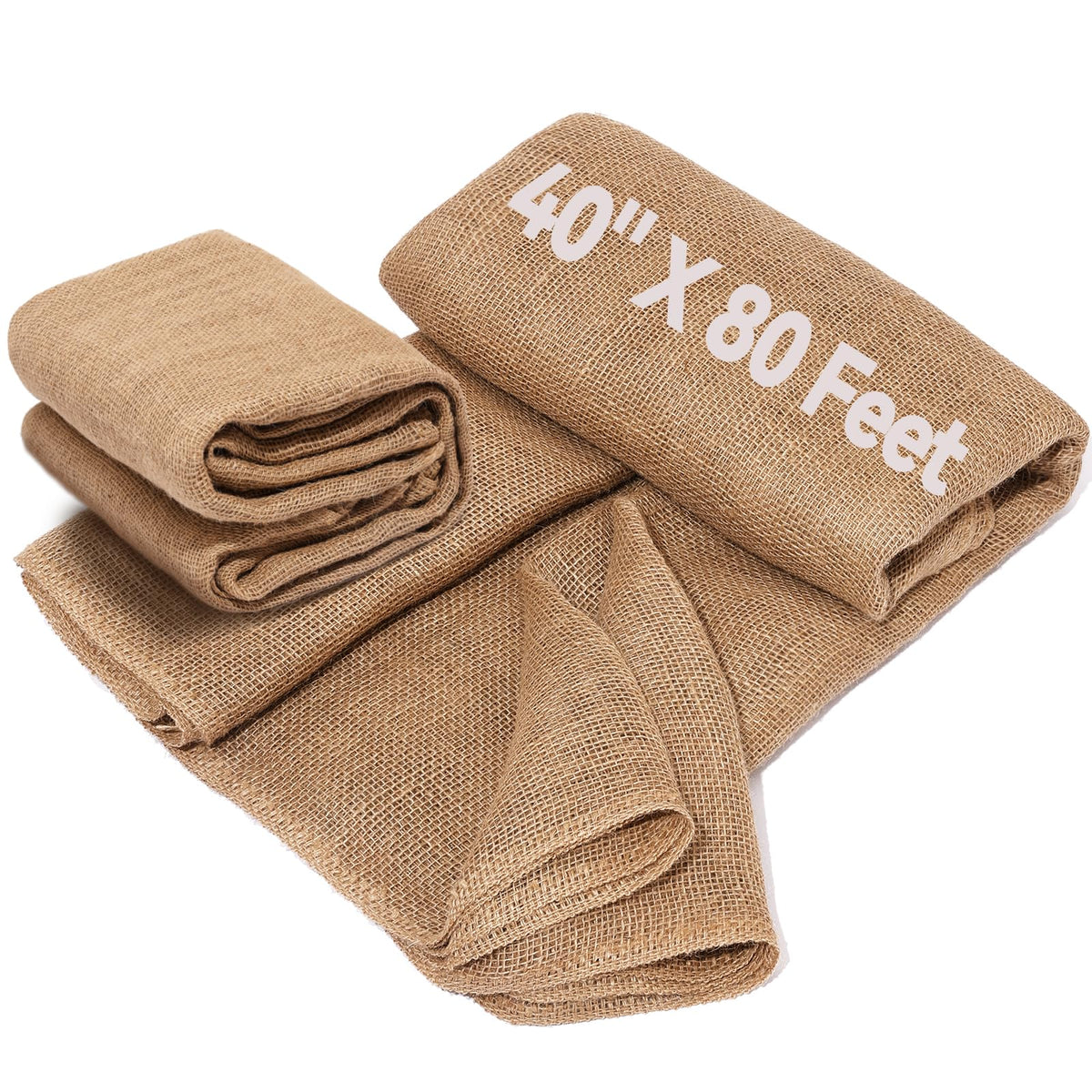 TravLand burlap aisle runner for rustic weddings and boho decor
