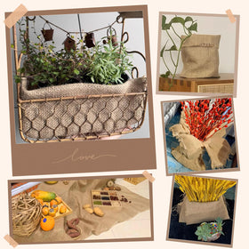 TravLand burlap Christmas tree collar adds cozy natural framing