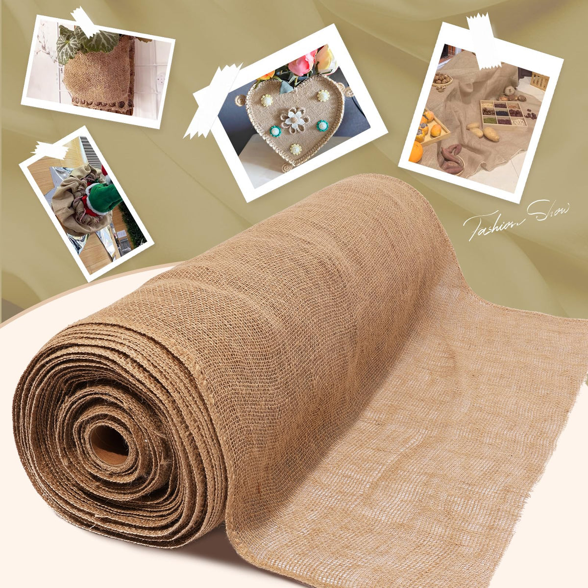 TravLand burlap Halloween décor creates distressed ghost accents