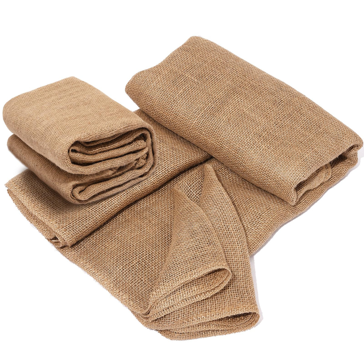 TravLand premium burlap roll used as garden weed barrier to protect beds