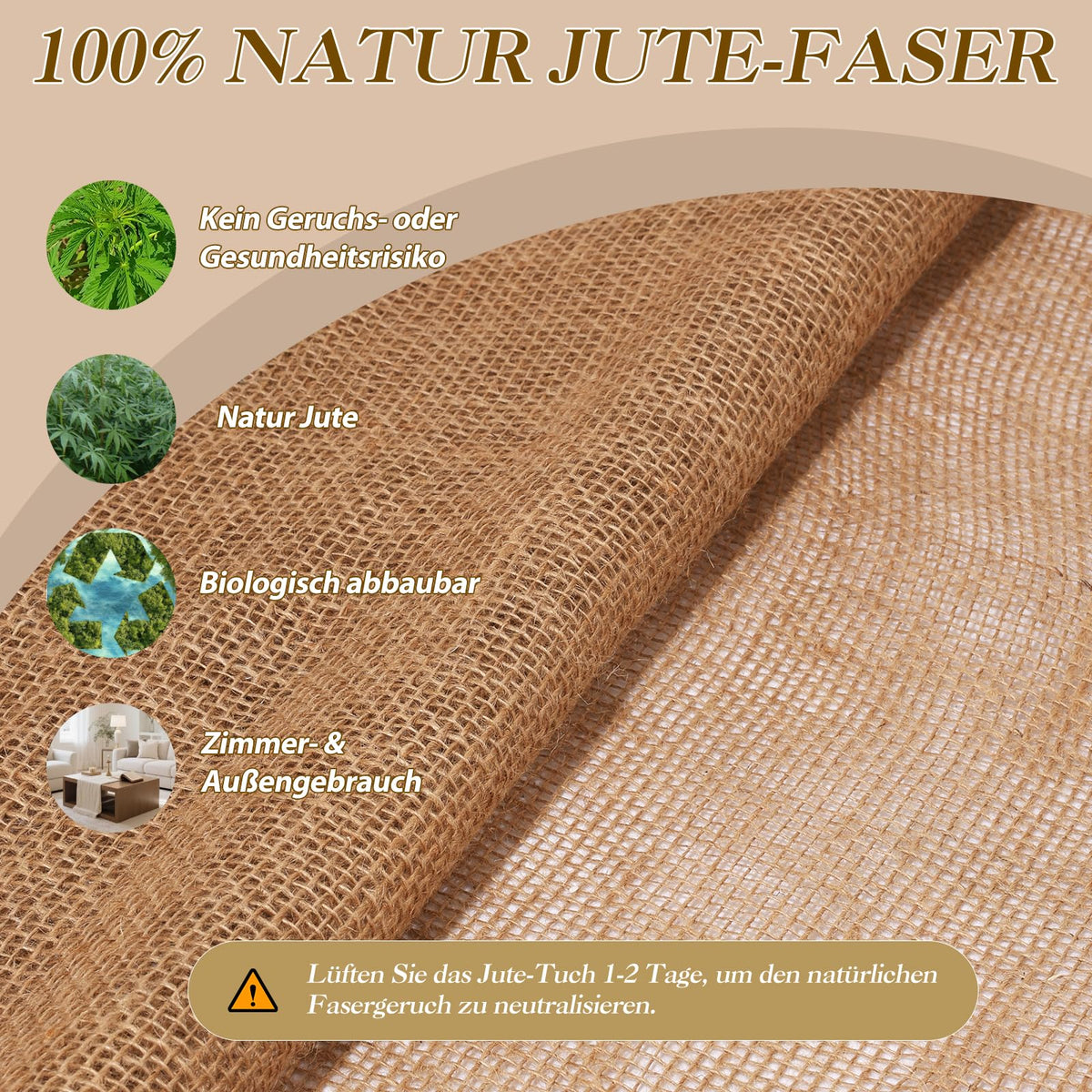 TravLand burlap weed barrier promotes soil airflow while guarding garden beds.