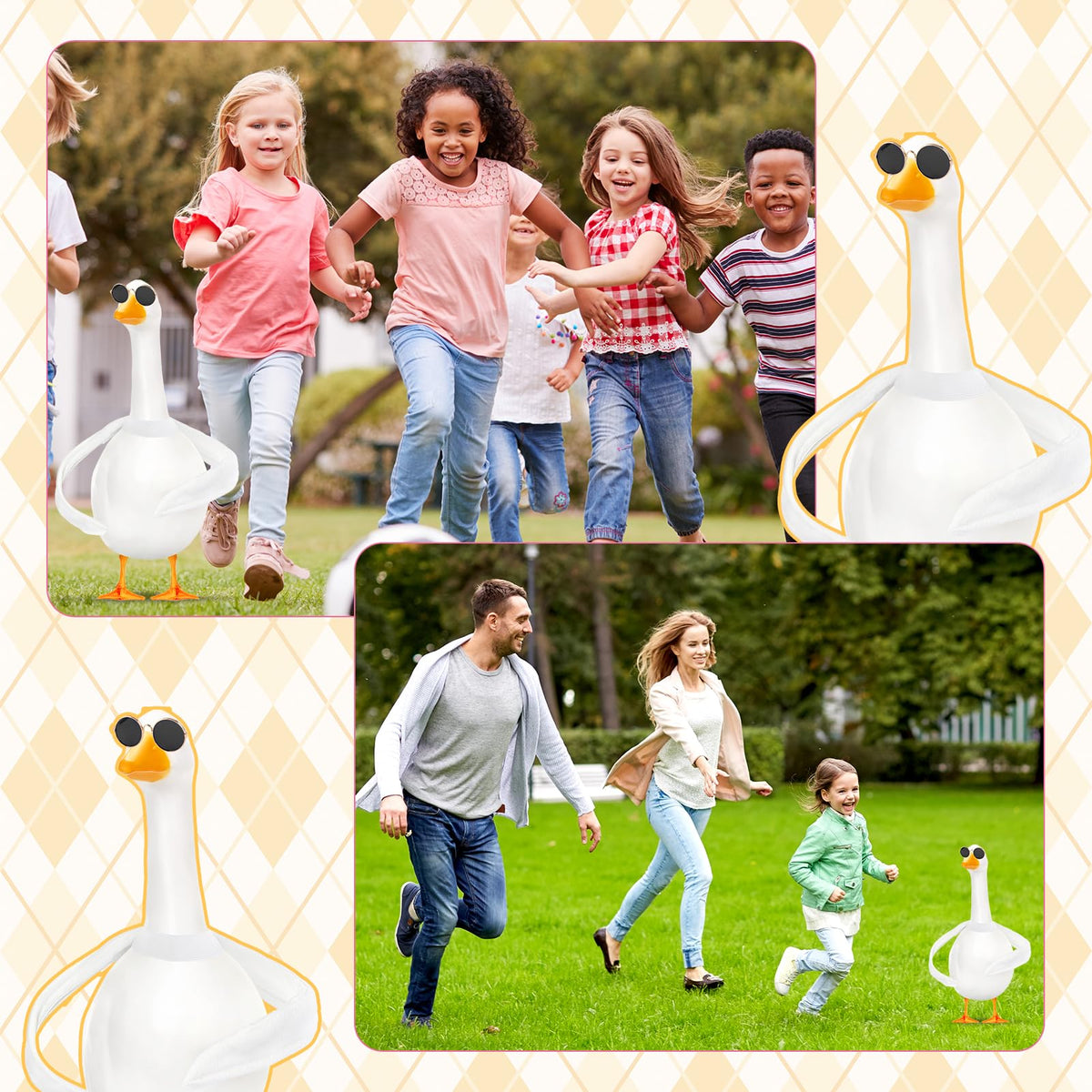 Travone elastic band installation simplifies quick outfit changes on the porch goose.