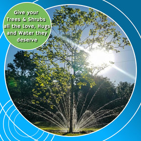 Easy hose attachment for quick setup with Tree Hugger ring.