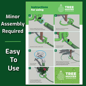 Durable UV-resistant body of Tree Hugger watering ring withstands outdoors.