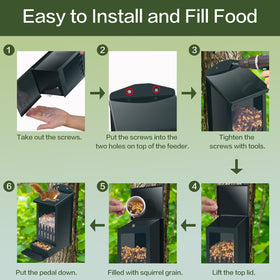 TreeGun easy-installation with included screws for tree or fence.