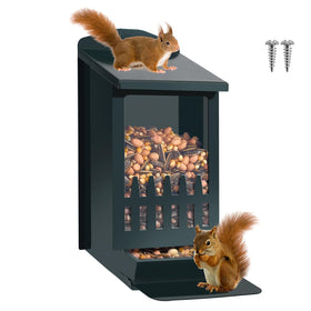 TreeGun squirrel feeder mounted on an outdoor tree, ready to watch wildlife.