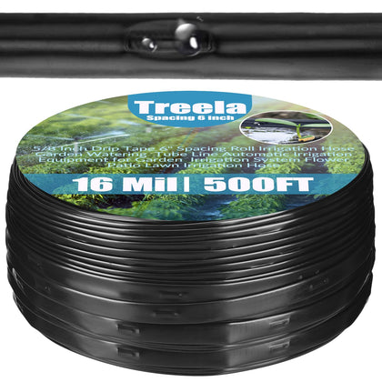 Treela drip tape 500ft roll for efficient garden watering