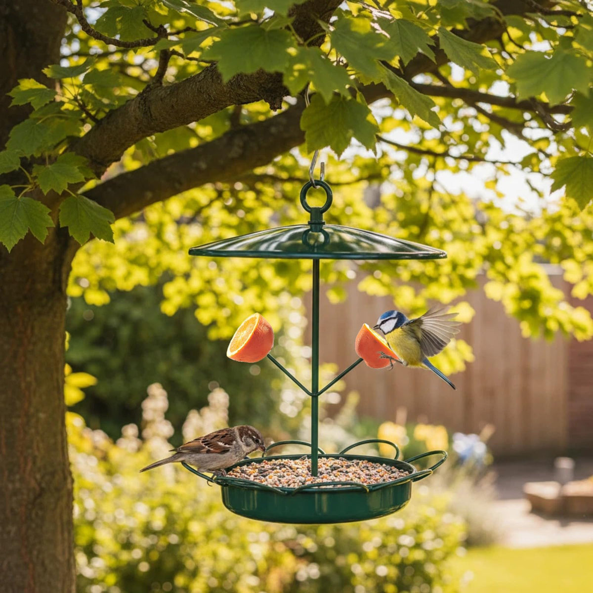 TREELYWOOD attracts wild birds, creating a lively backyard viewing experience