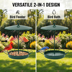 TREELYWOOD large-capacity feeder reduces refills for multiple birds