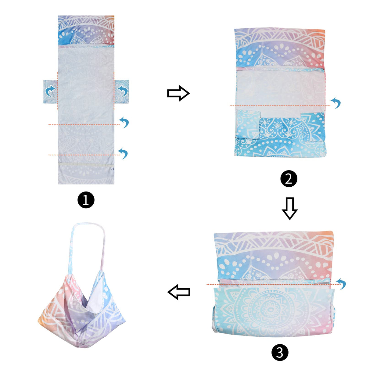Blue Bohemia Treeswift cover adds stylish outdoor decor for sun loungers.