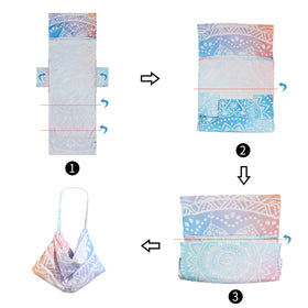 Blue Bohemia Treeswift cover adds stylish outdoor decor for sun loungers.