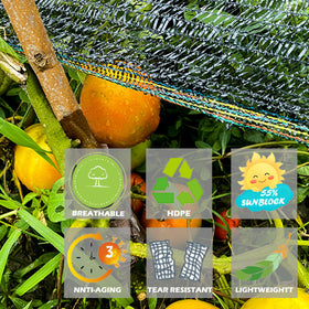 TREEVEX UV-resistant net for greenhouse delivers cooler temps and improved airflow