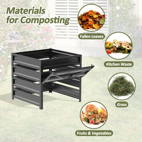 Trellume quick-assembly compost bin ready for use in minutes
