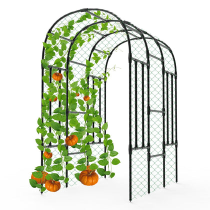 Trellume Garden Arch Trellis forms a welcoming entry for climbing plants