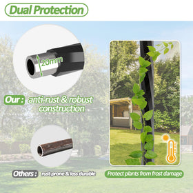 Trellume Garden Arch Trellis rustproof frame stands up to outdoor weather