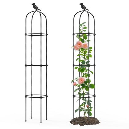 Trellume Garden Obelisk Trellis 69-inch height supports tall climbers