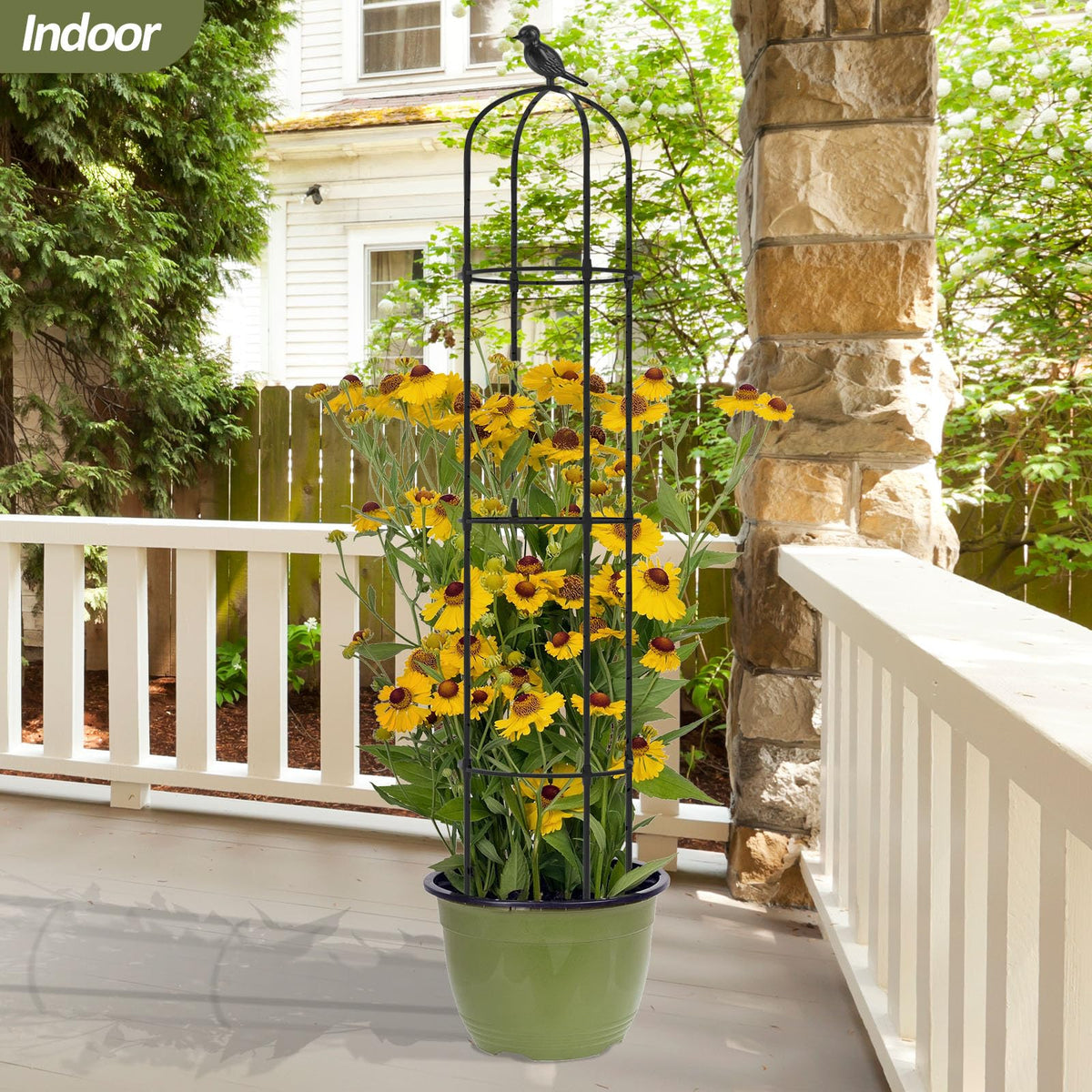 Trellume obelisk trellis adds elegant decor to spaces