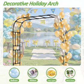 Trellume heavy-duty iron arch outdoors, built for long-lasting durability