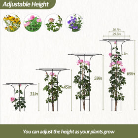 Metal plant support by Trellume ideal for vines and jasmine