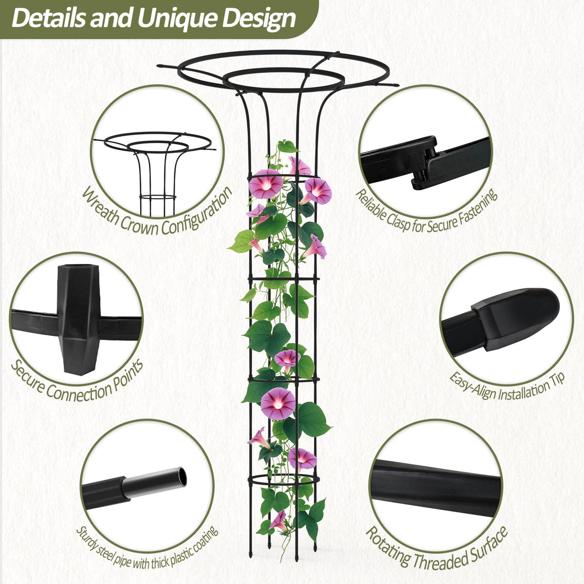Tool-free assembly of Trellume trellis for quick setup and storage