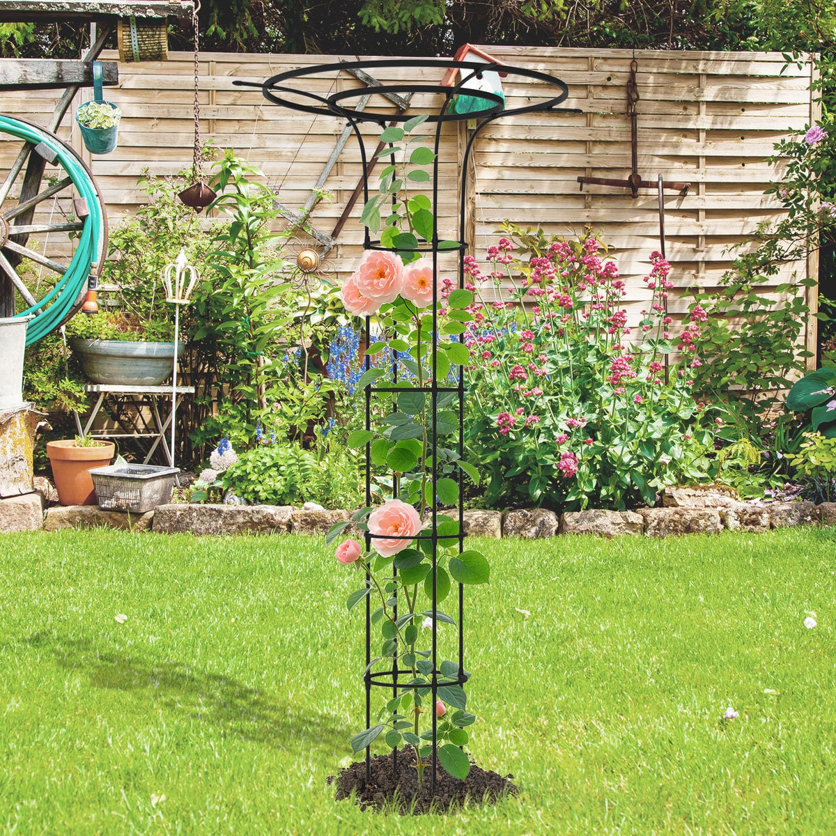 Two-pack Trellume trellis provides sturdy support for climbing vegetables and flowers